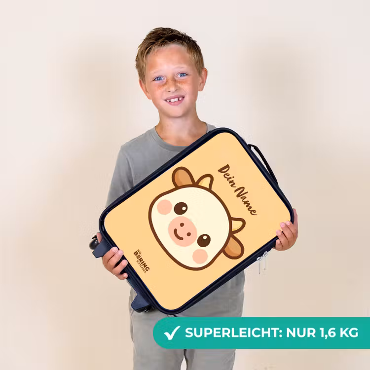 Kawai - Koe - Bruin Kinderkoffer - Zwart klein -sfeer4_DE