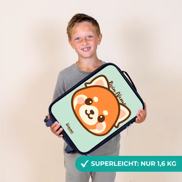 Kawai - Rode panda - Groen Kinderkoffer - Zwart klein -sfeer4_DE