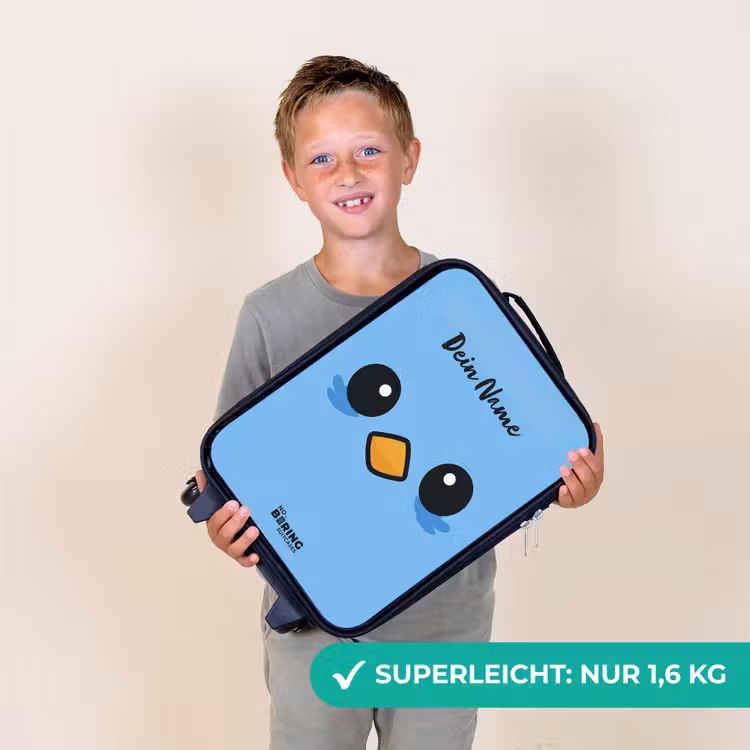 Kawai - Vogel - Blauw Kinderkoffer - Zwart klein -sfeer4_DE
