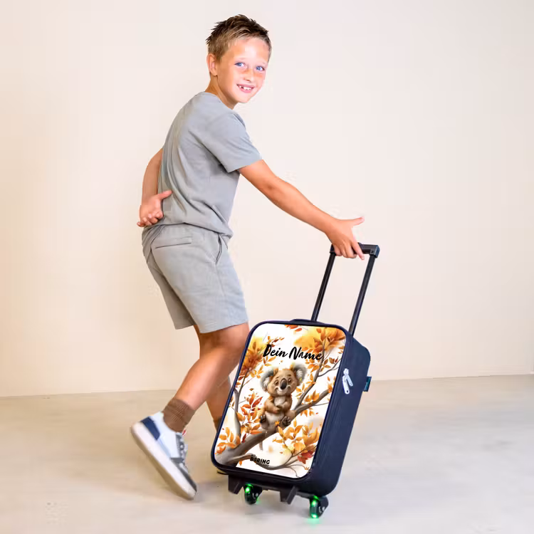 Kenny koala Kinderkoffer - Zwart klein -sfeer3