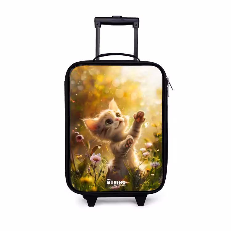 Koosje kitten Kinderkoffer - Zwart klein -3d