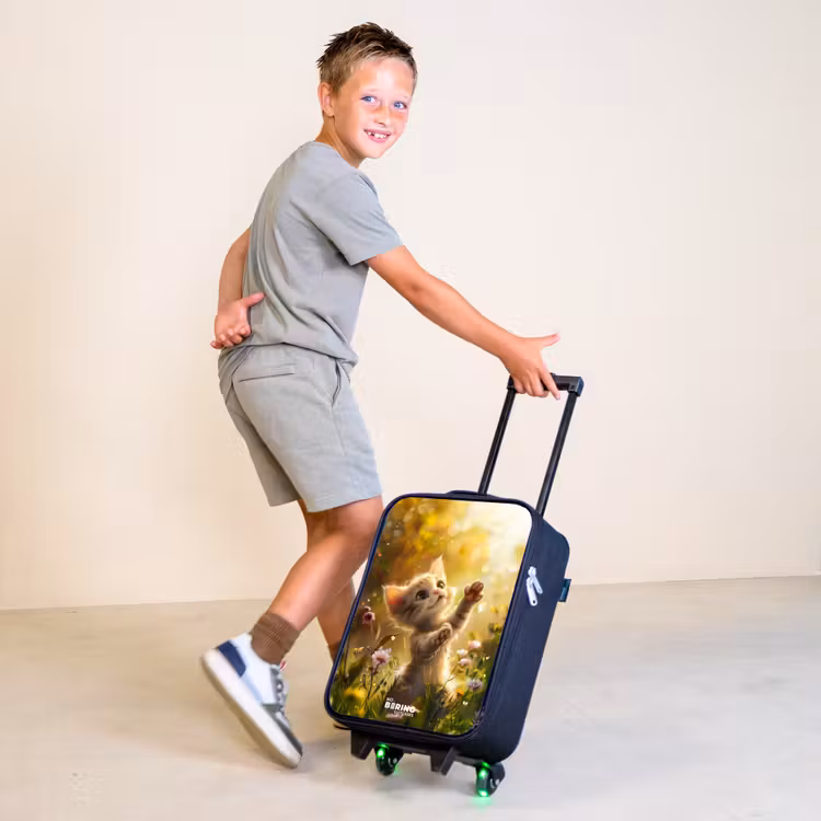 Koosje kitten Kinderkoffer - Zwart klein -sfeer3