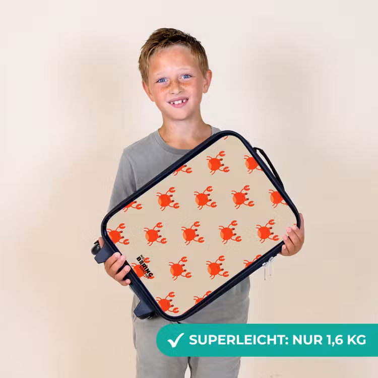 Krabbenkwestie Kinderkoffer - Zwart klein -sfeer4_DE