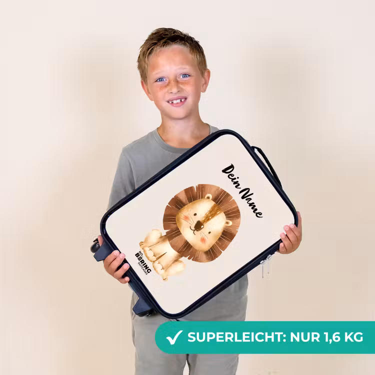 Lamar Leeuw Kinderkoffer - Zwart klein -sfeer4_DE