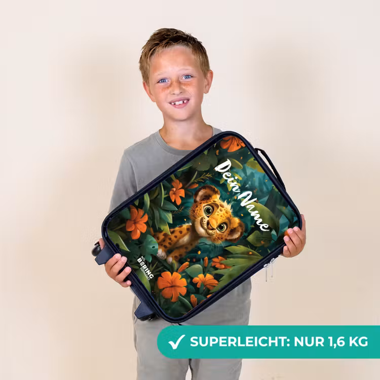 Liam luipaardje Kinderkoffer - Zwart klein -sfeer4_DE