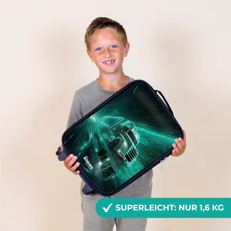 Vrachtwagen - Neon - Groen - Stad Kinderkoffer - Zwart klein -sfeer4_DE