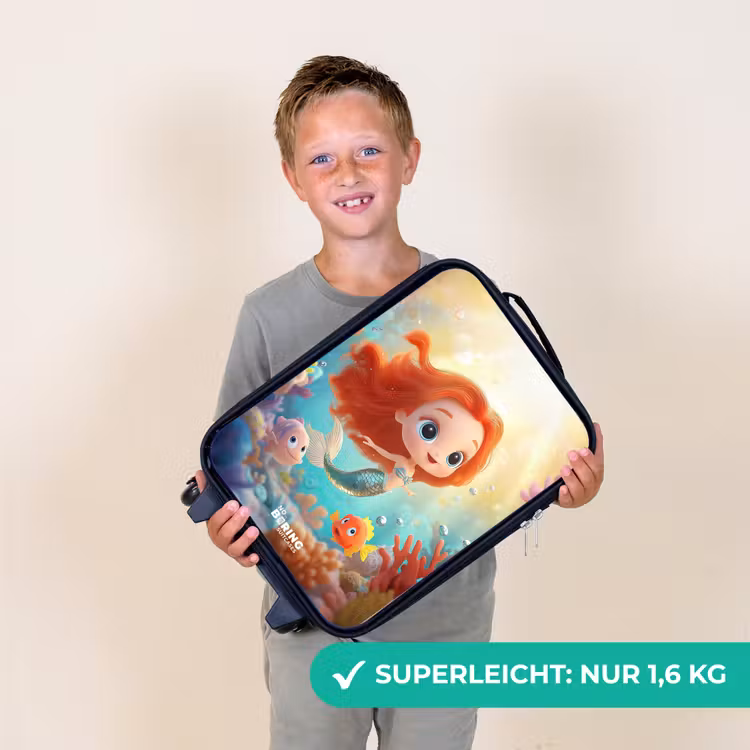 Zeemeermin - Vissen - Koraal Kinderkoffer - Zwart klein -sfeer4_DE