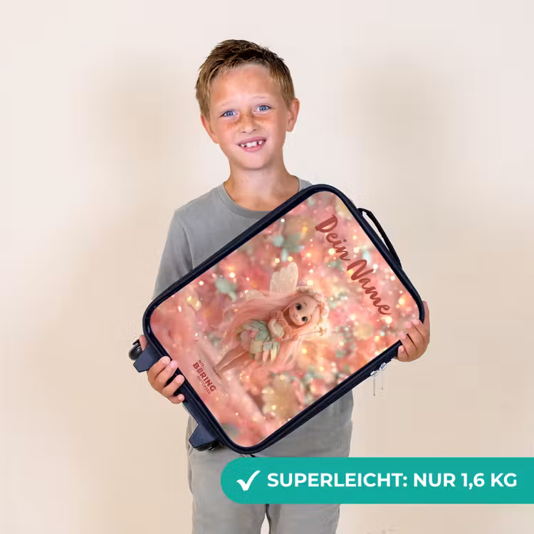 Bloemenfee in roze sprookjeswereld Kinderkoffer - Zwart klein -sfeer4_DE