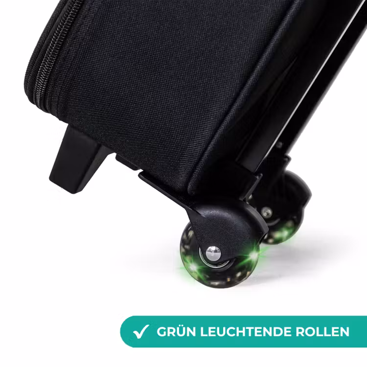 Dino - Zonnebril - Blauw Kinderkoffer - Zwart klein -wiel_DE