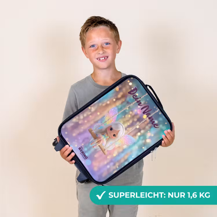 Fee - Elf - Regenboog Kinderkoffer - Zwart klein -sfeer4_DE