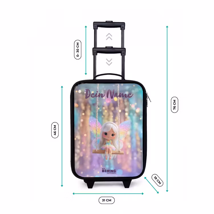 Fee - Elf - Regenboog Kinderkoffer - Zwart klein -productfoto_formaten