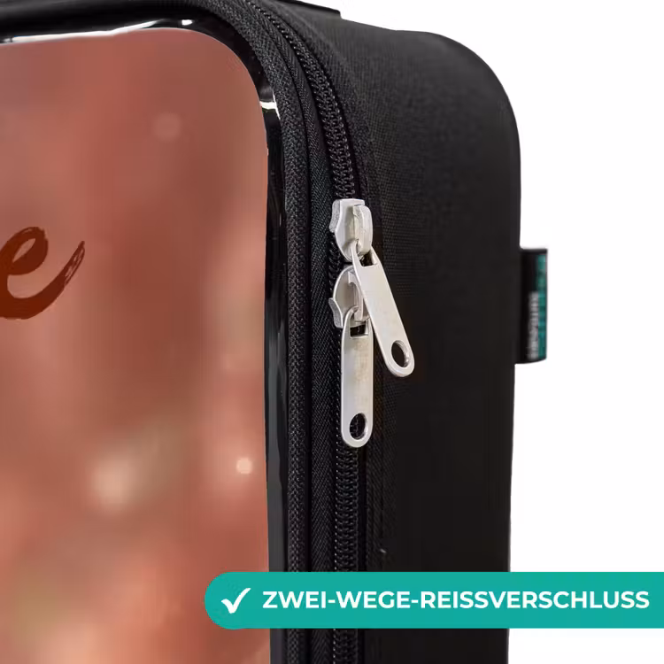 Fee met madeliefjes Kinderkoffer - Zwart klein -rits_DE