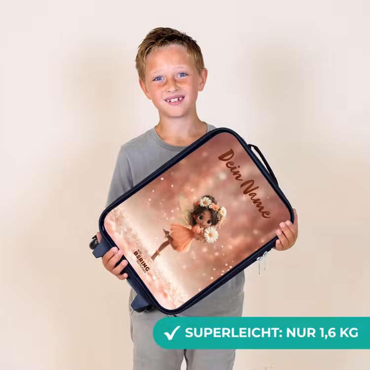 Fee met madeliefjes Kinderkoffer - Zwart klein -sfeer4_DE