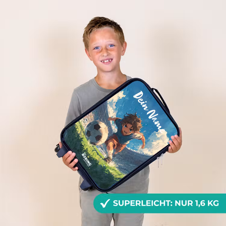 Voetbal - Gras - Stadion - Schilderij Kinderkoffer - Zwart klein -sfeer4_DE