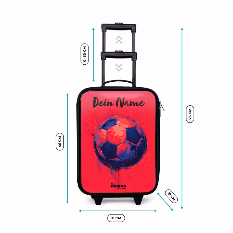Voetbalvibes - Verf - Blauw - Rood Kinderkoffer - Zwart klein -productfoto_formaten