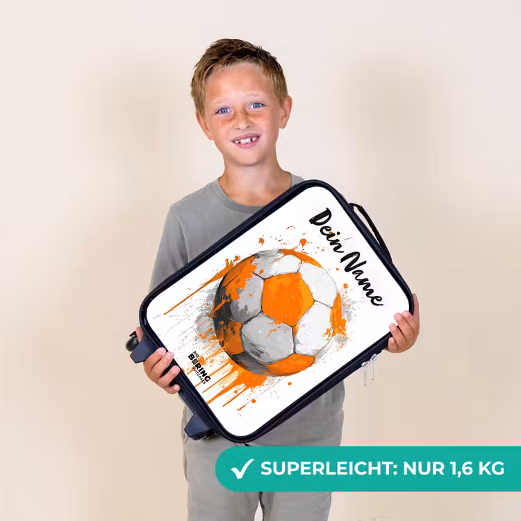 Voetbalvibes - Verf - Oranje Kinderkoffer - Zwart klein -sfeer4_DE