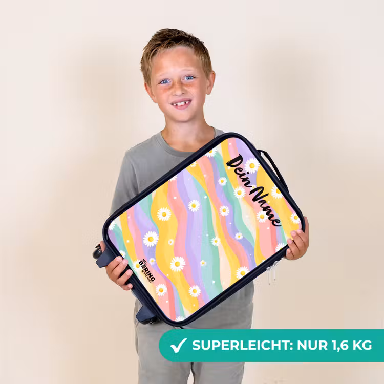 Madeliefjes - Kleurrijk - Pastel Kinderkoffer - Zwart klein -sfeer4_DE