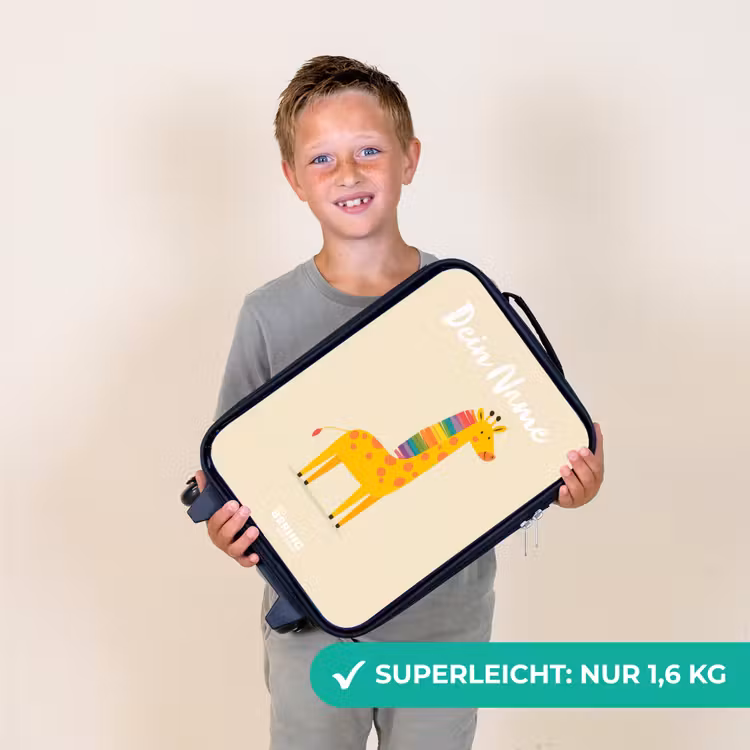 Giraffe - Dier - Kleurrijk Kinderkoffer - Zwart klein -sfeer4_DE