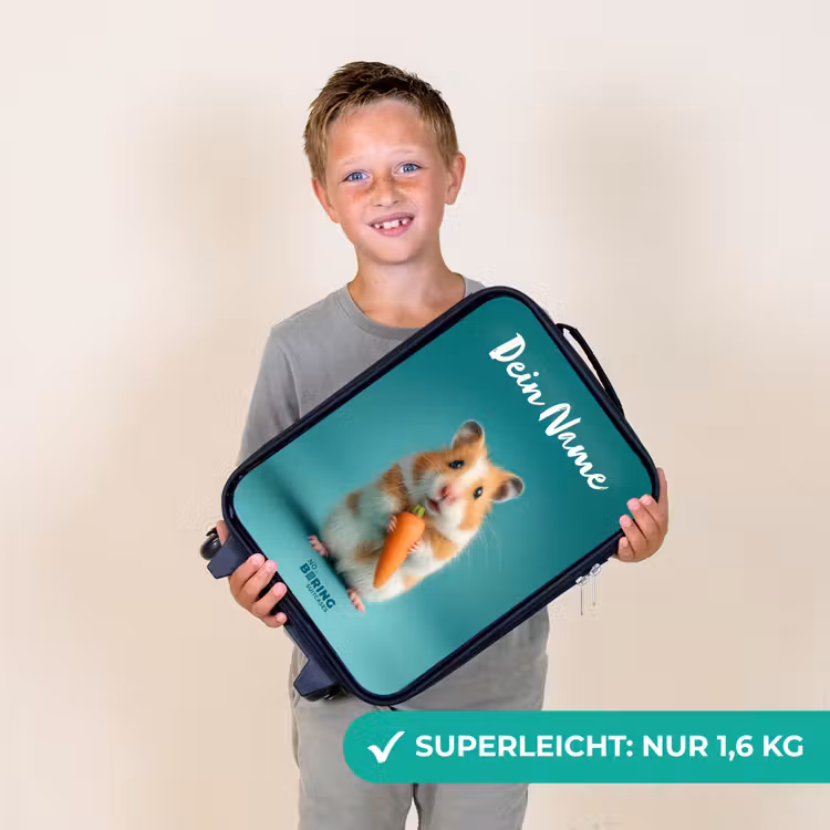 Hamster - Wortel - Dier Kinderkoffer - Zwart klein -sfeer4_DE