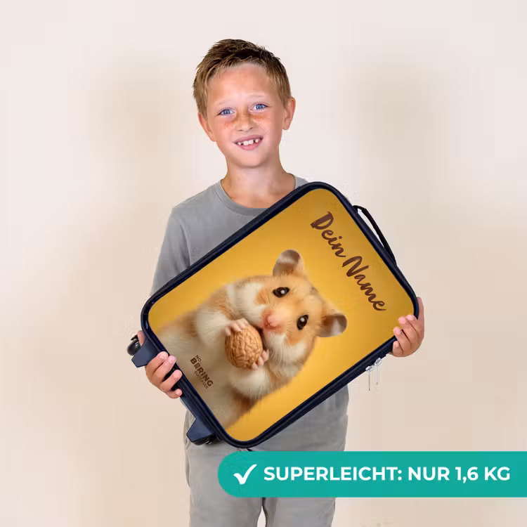 Hamster - Walnoot - Dier Kinderkoffer - Zwart klein -sfeer4_DE