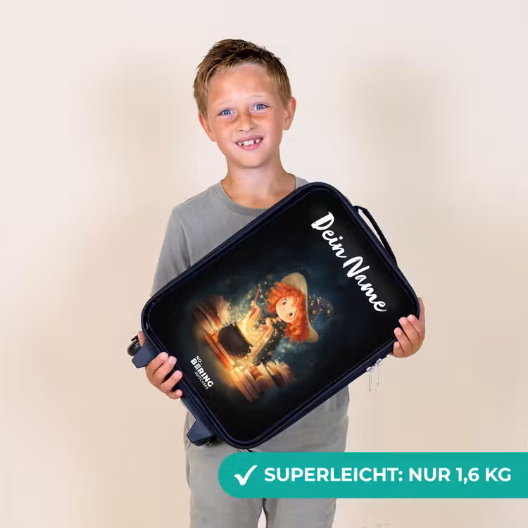 Heks met Sprankelende Toverdrank Kinderkoffer - Zwart klein -sfeer4_DE