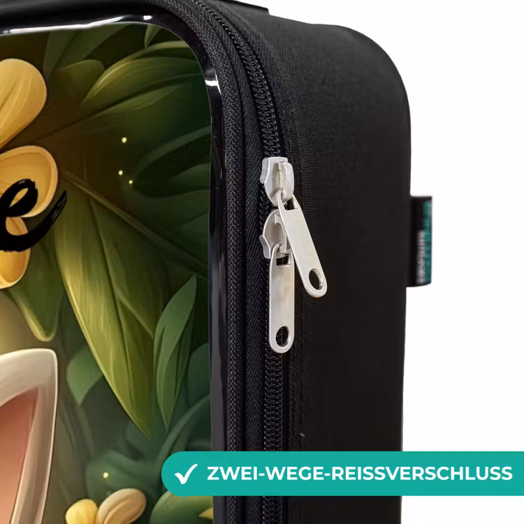 Konijn - Zonlicht - Sprookjesachtig - Vlinder Kinderkoffer - Zwart klein -rits_DE