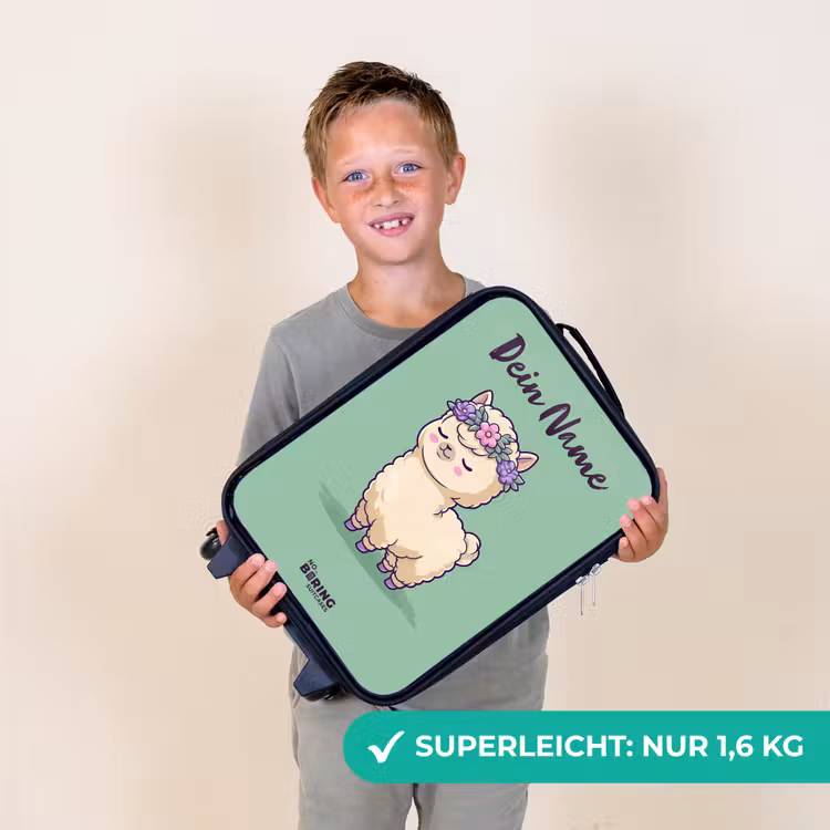 Kawai - Alpaca - Groen Kinderkoffer - Zwart klein -sfeer4_DE
