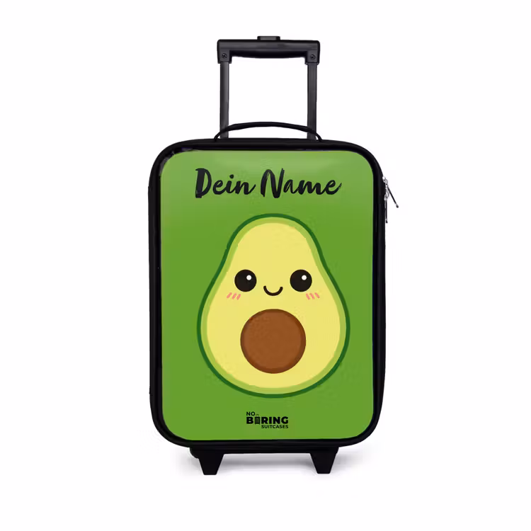 Kawai - Avocado - Groen Kinderkoffer - Zwart klein -3d