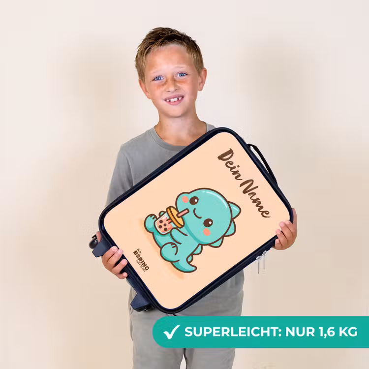 Kawai - Dino - Bubbletea Kinderkoffer - Zwart klein -sfeer4_DE