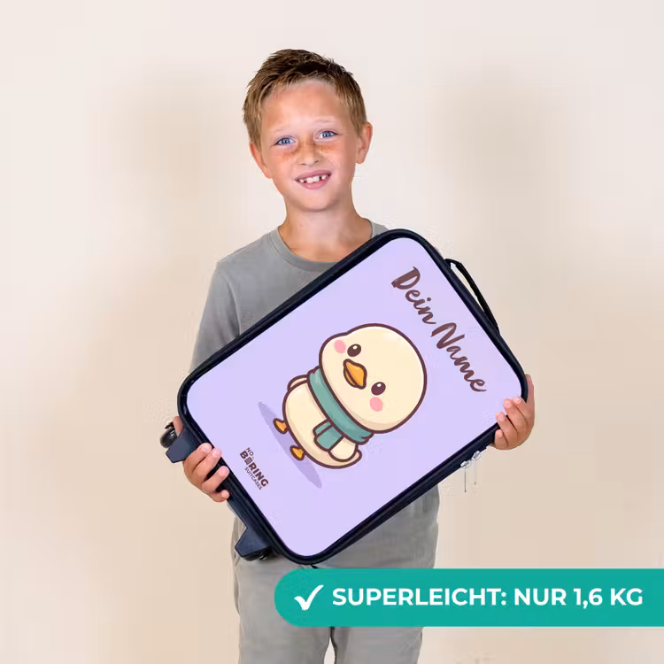 Kawai - Eend - Sjaal Kinderkoffer - Zwart klein -sfeer4_DE