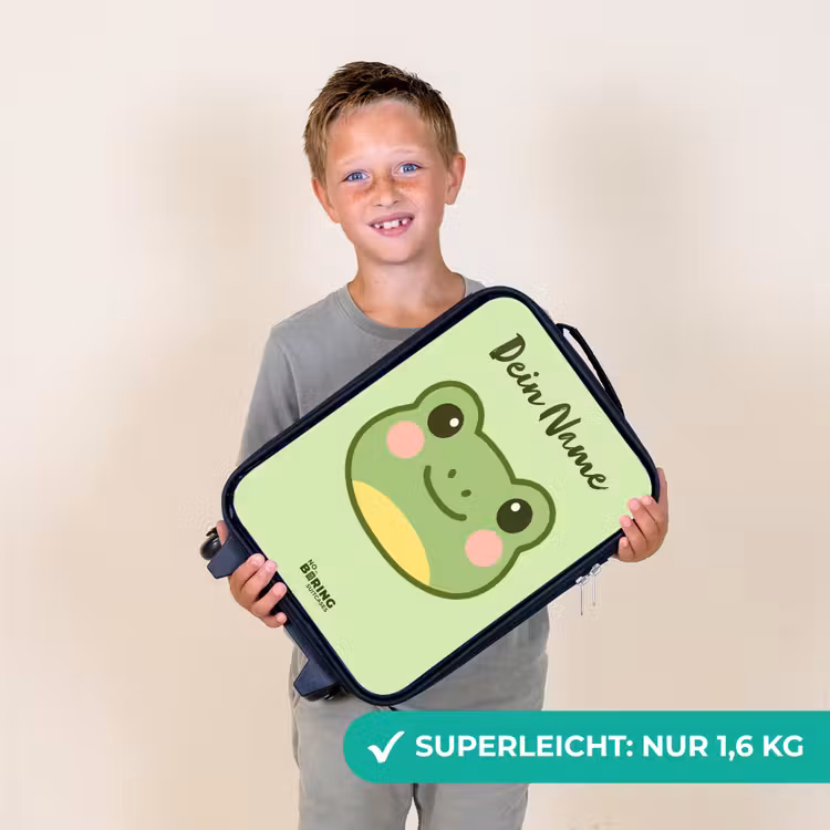 Kawai - Kikker - Groen Kinderkoffer - Zwart klein -sfeer4_DE