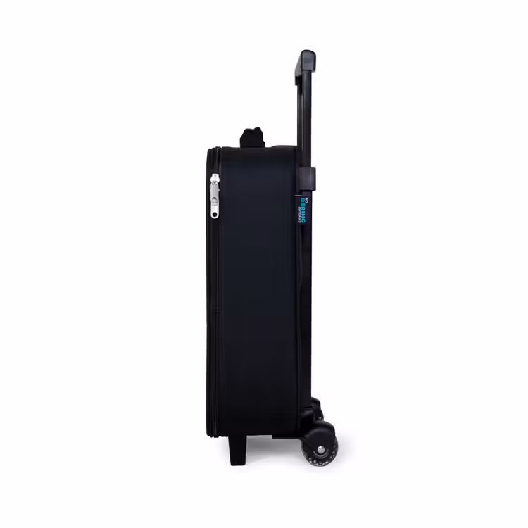 Kawai - Kikker - Groen Kinderkoffer - Zwart klein -productfoto_zijkant