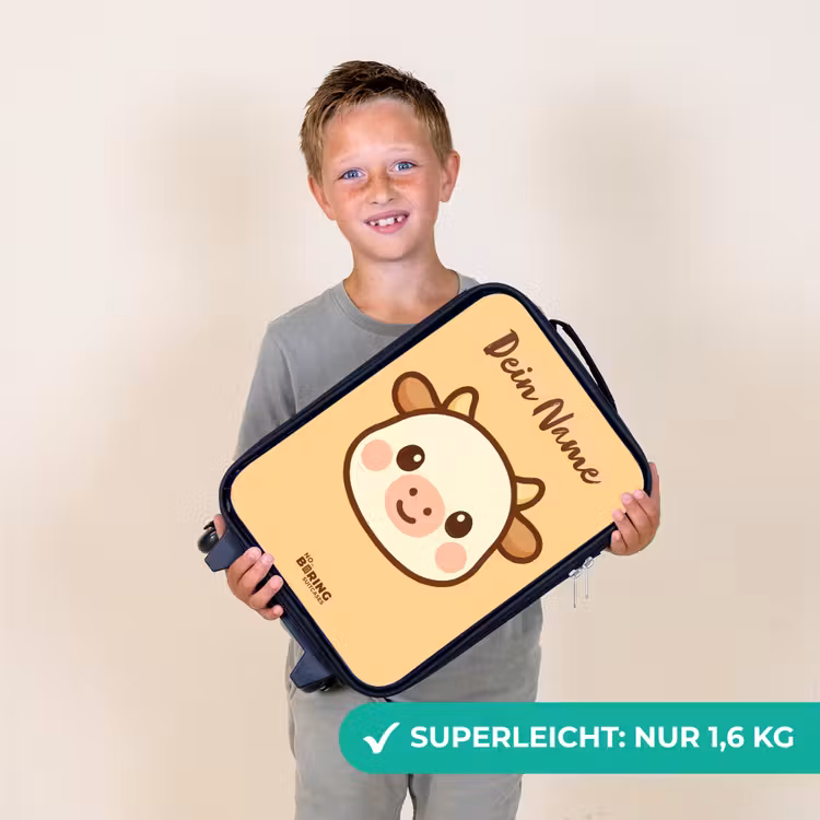 Kawai - Koe - Bruin Kinderkoffer - Zwart klein -sfeer4_DE