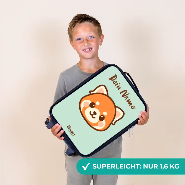 Kawai - Rode panda - Groen Kinderkoffer - Zwart klein -sfeer4_DE