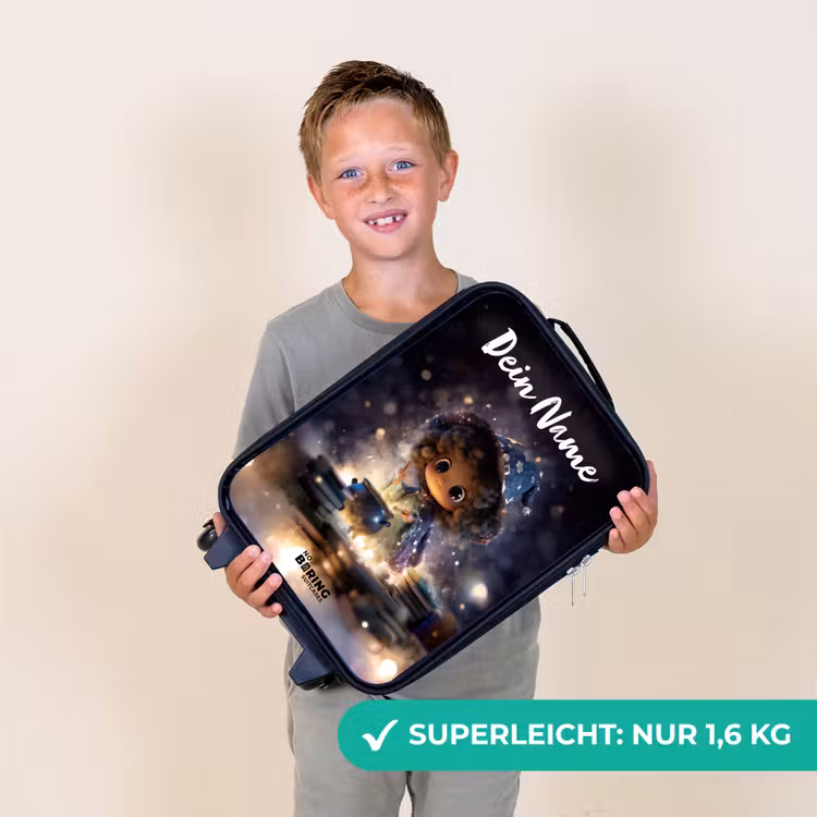 Magische Nacht vol Toverkunst Kinderkoffer - Zwart klein -sfeer4_DE