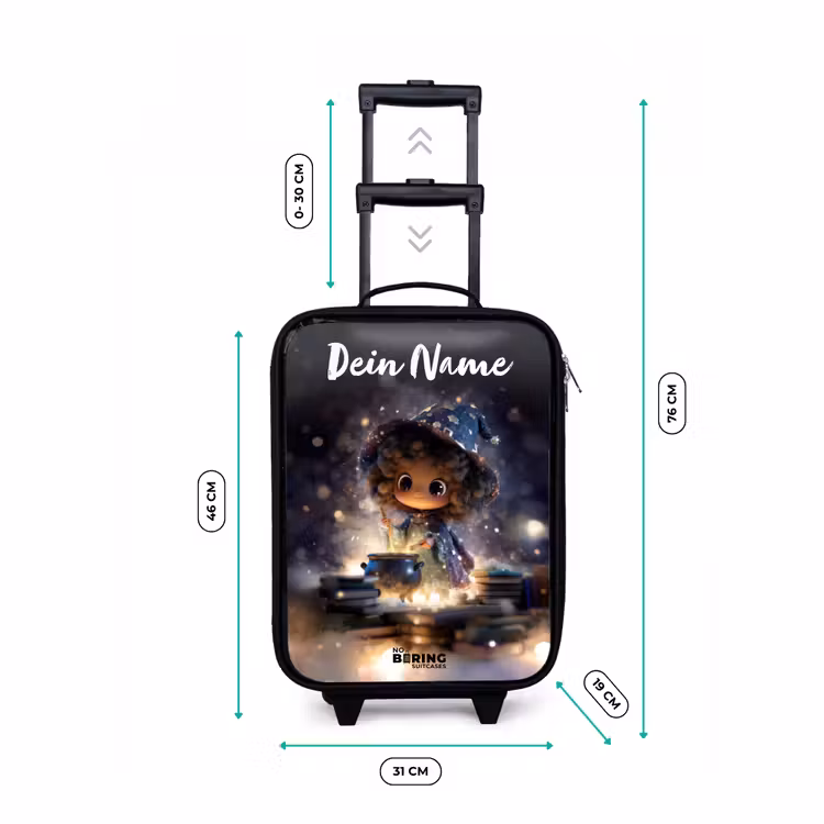 Magische Nacht vol Toverkunst Kinderkoffer - Zwart klein -productfoto_formaten