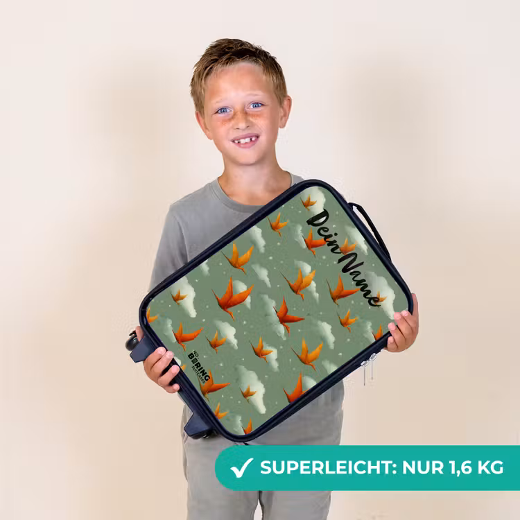 Patroon - Dino - Pterosaurussen Kinderkoffer - Zwart klein -sfeer4_DE