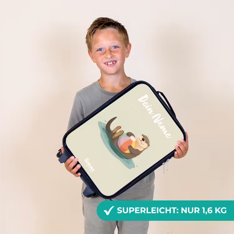 Otter - Strandbal - Water Kinderkoffer - Zwart klein -sfeer4_DE