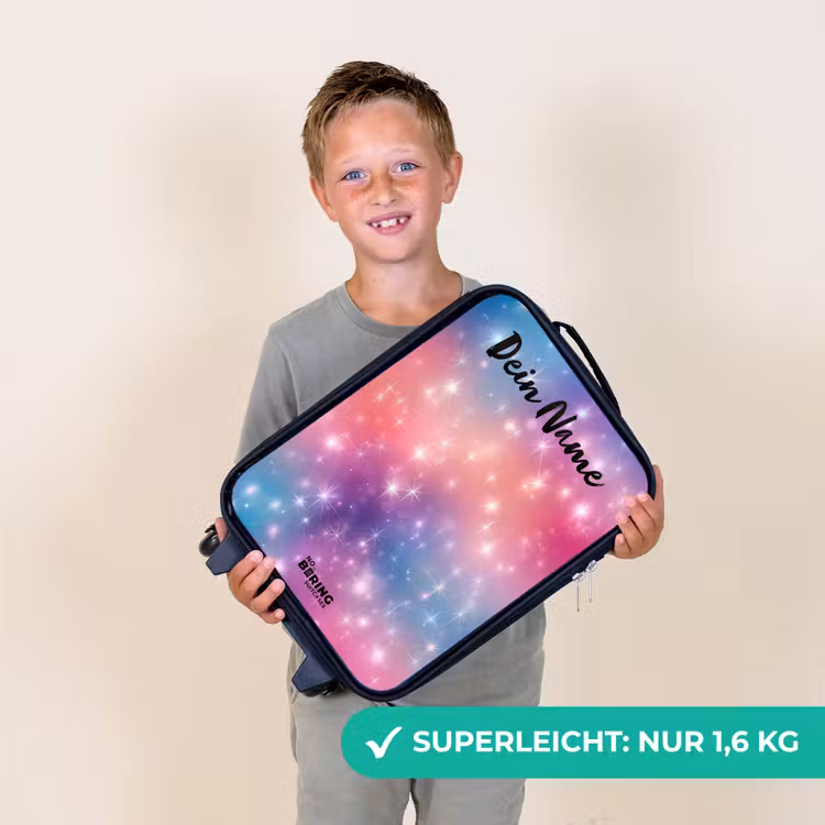 Sterren - Abstract - Kleuren Kinderkoffer - Zwart klein -sfeer4_DE