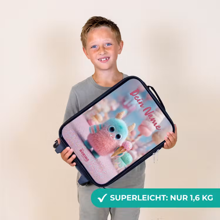Zoet Monstersnoep Avontuur Kinderkoffer - Zwart klein -sfeer4_DE