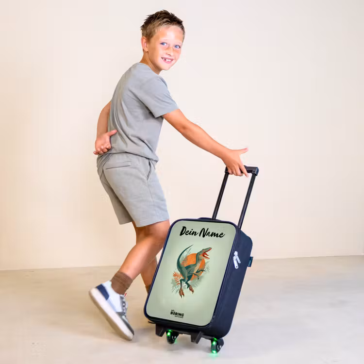 Dier - Dino - Natuur Kinderkoffer - Zwart klein -sfeer3
