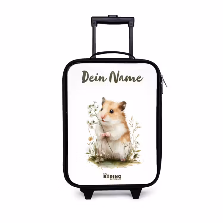Dier - Natuur - Hamster Kinderkoffer - Zwart klein -3d