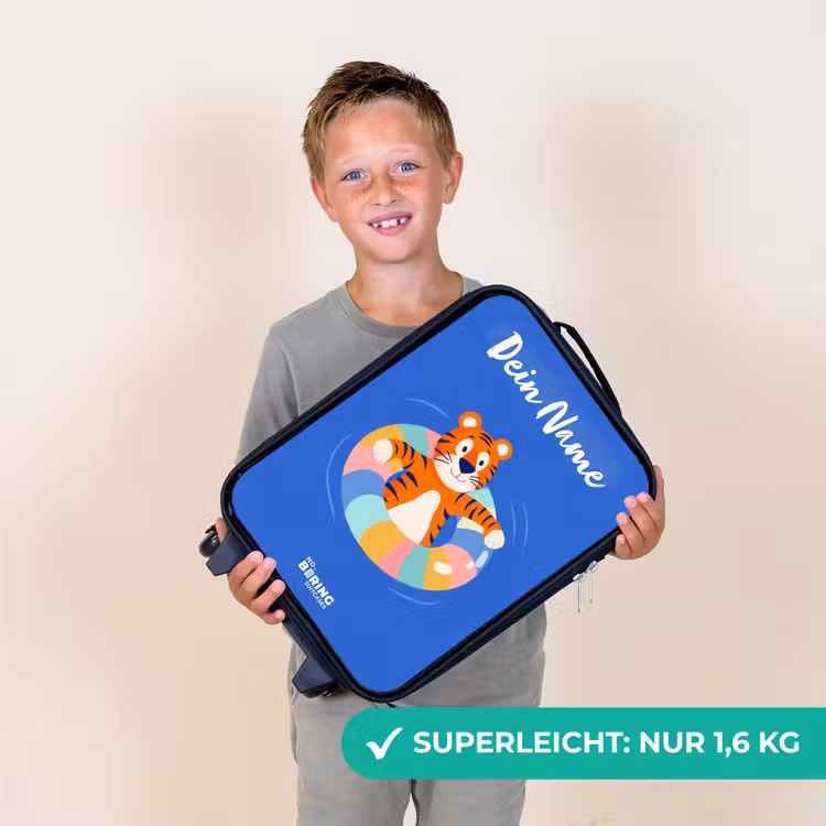 Tijger - Zwemband - Water Kinderkoffer - Zwart klein -sfeer4_DE