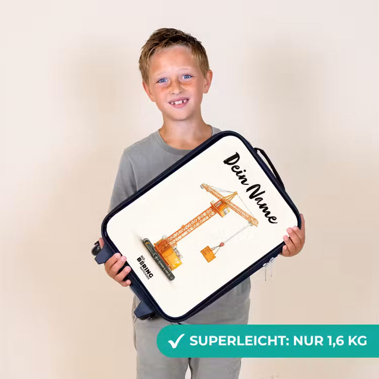Torenkraan - Getekend - Oranje Kinderkoffer - Zwart klein -sfeer4_DE