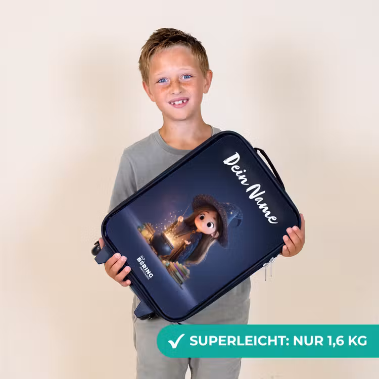Betoverend meisje met ketel Kinderkoffer - Zwart klein -sfeer4_DE