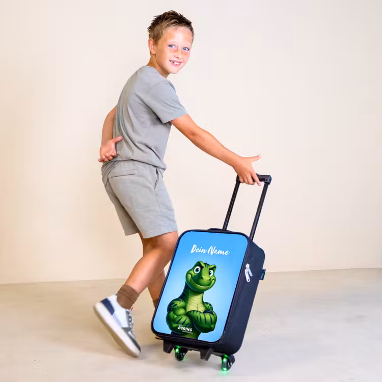 Spierbundelsaurus Kinderkoffer - Zwart klein -sfeer3