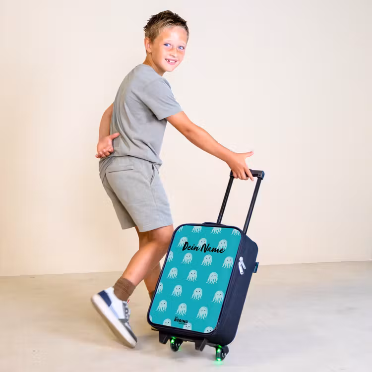 Kekke kwalletjes Kinderkoffer - Zwart klein -sfeer3