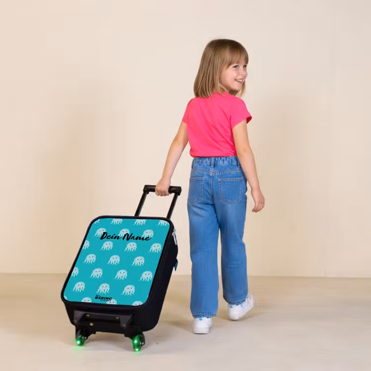 Kekke kwalletjes Kinderkoffer - Zwart klein -sfeer1