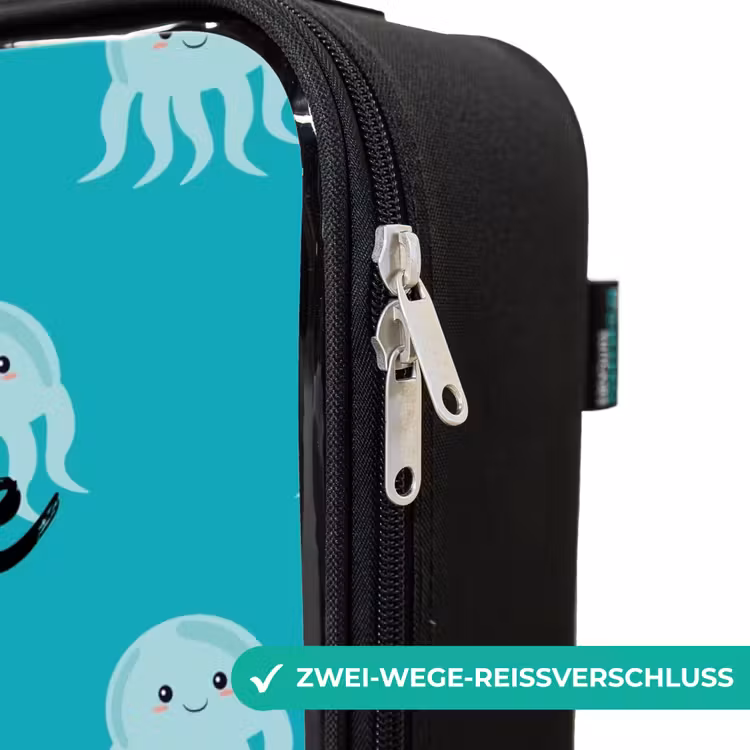 Kekke kwalletjes Kinderkoffer - Zwart klein -rits_DE