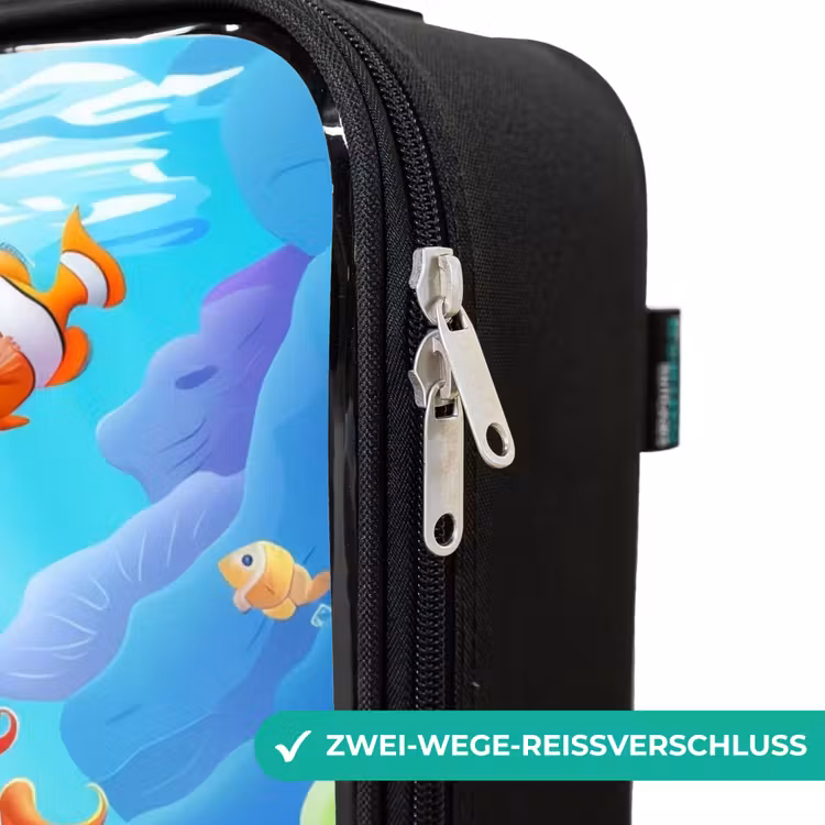Olivia onderwater Kinderkoffer - Zwart klein -rits_DE